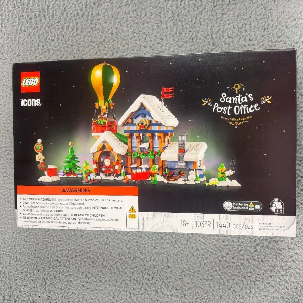 LEGO 10339 Santa's Post Office Christmas Toy Building Set Holiday Gift Collector